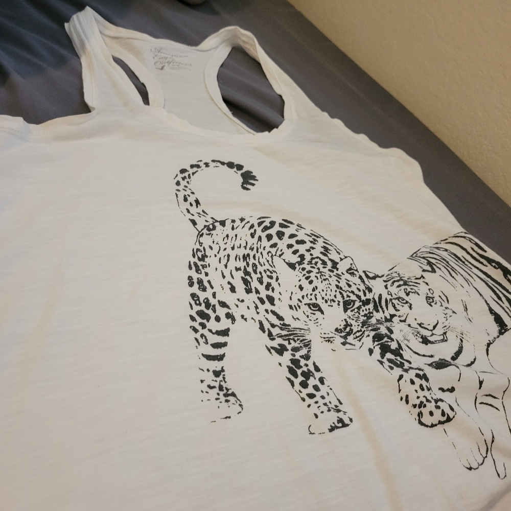 Women's white tank top